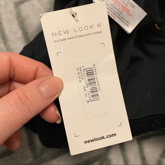 New Look Black Lace Up One Piece Swimsuit NWT - Picture 8 of 10